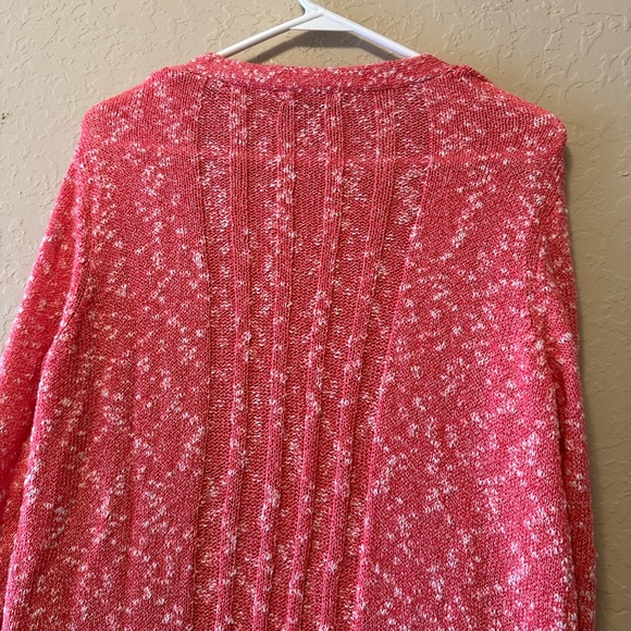Renuar Pink Speckled Knit Cardigan - Picture 5 of 8